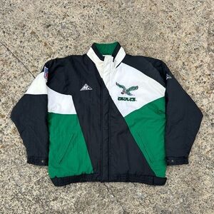 Vintage Rare Philadelphia Eagles NFL Pro Line Apex Coat Jacket  Size L 90’s